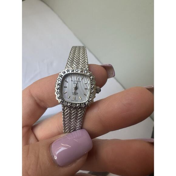 Marcel Drucker Watch Silver Quarts And Diamond Boarder With Stainless Steel - Picture 12 of 12